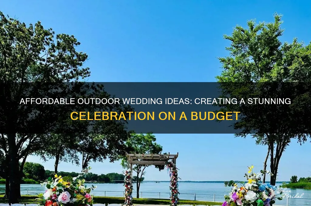 how to pull off a beautiful cheap outside wedding