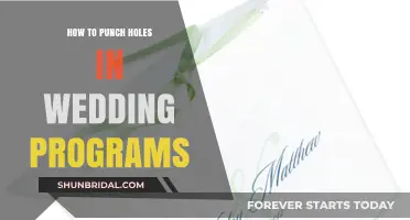 Creative DIY Guide: Punching Perfect Holes in Wedding Programs