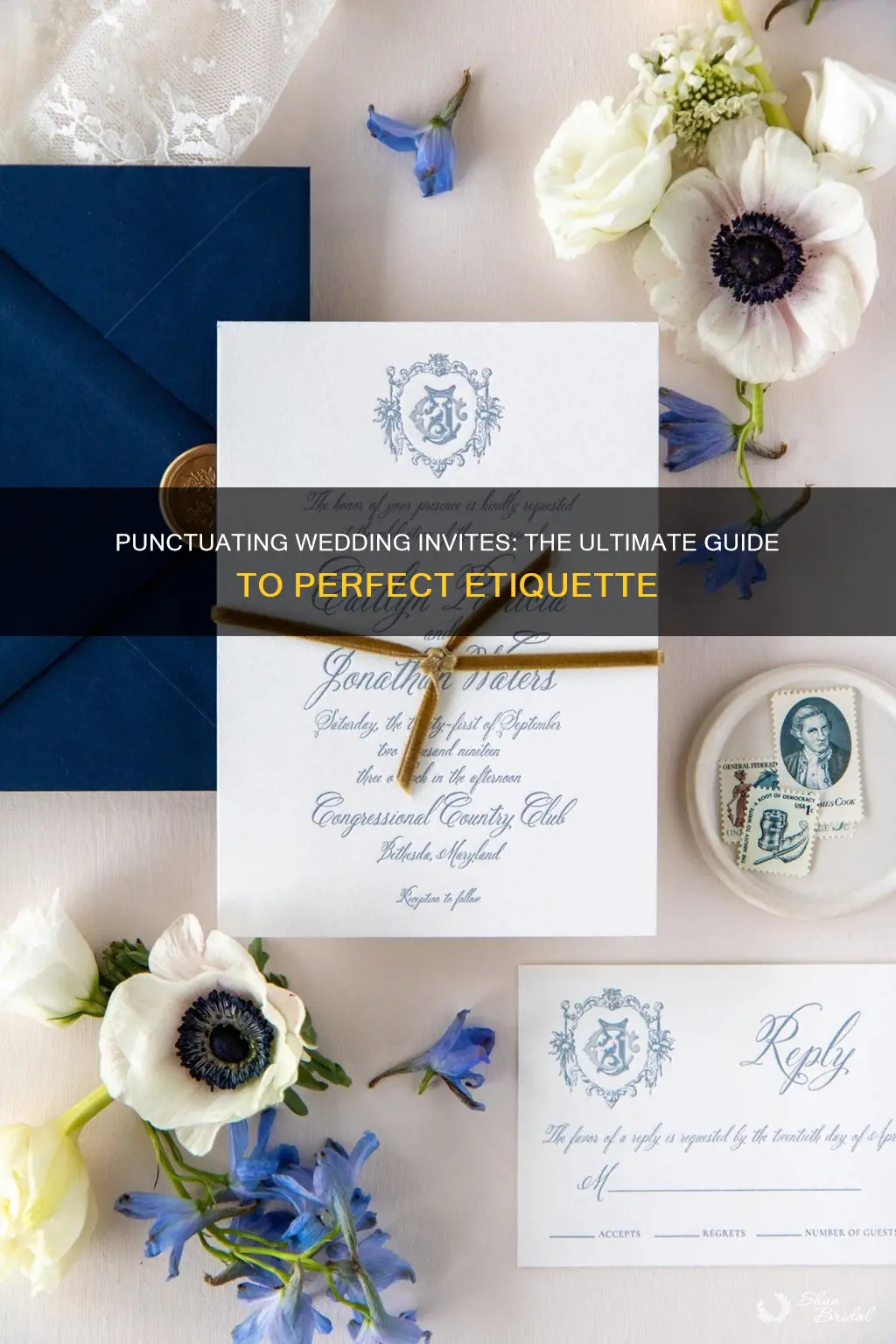 how to punctuate a wedding invitation