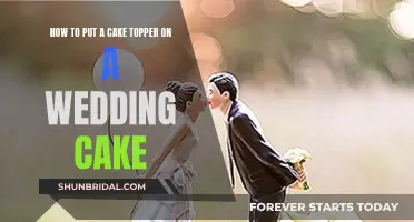 Adding a Cake Topper: Wedding Cake Decoration