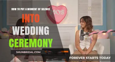 Honoring Loved Ones: Incorporating a Moment of Silence in Your Wedding Ceremony