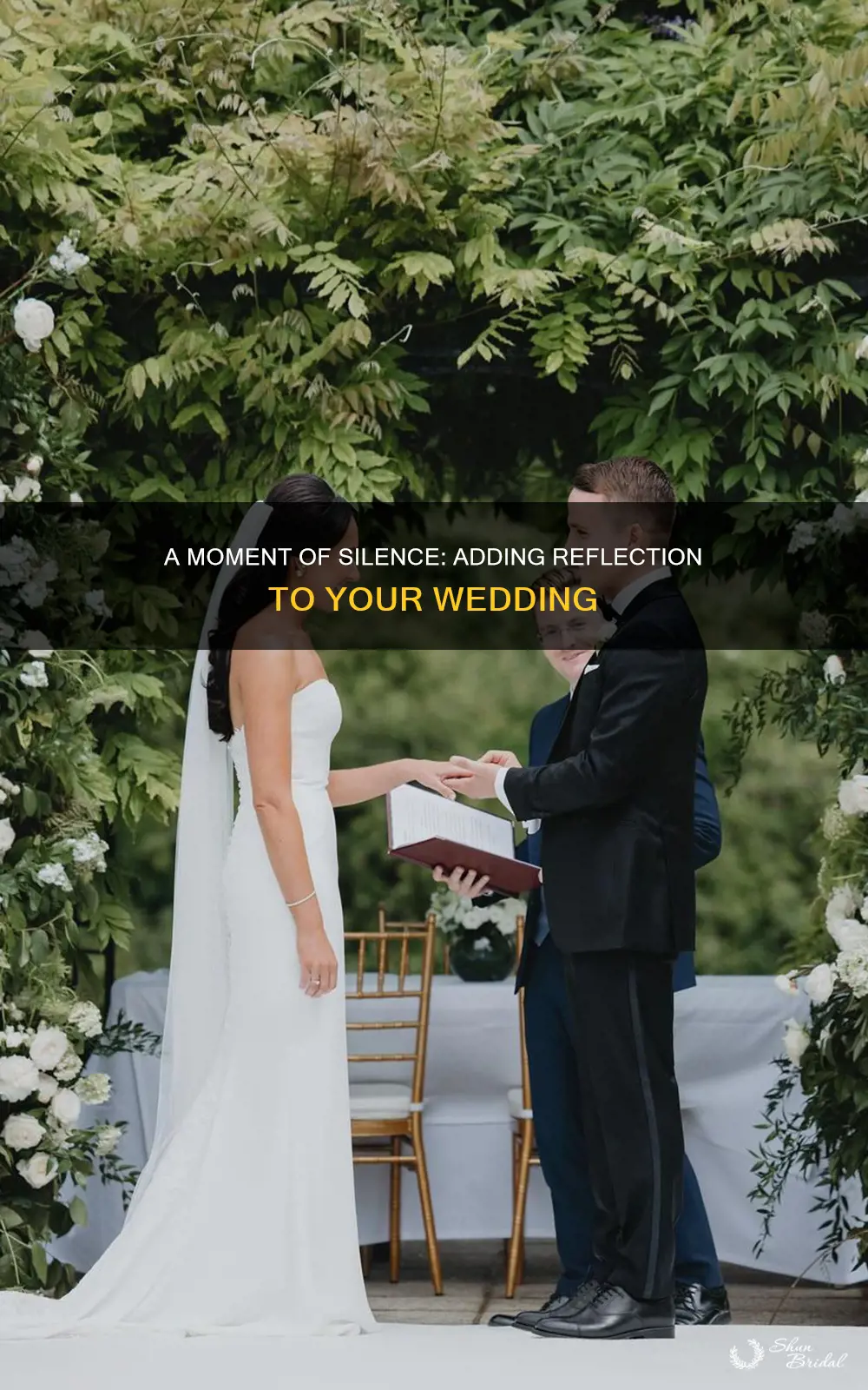 how to put a moment of silence into wedding ceromney