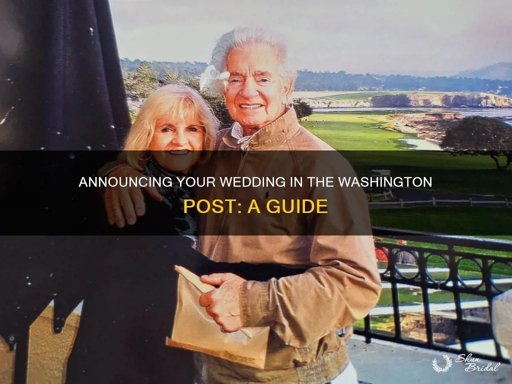how to put a wedding announcement in the washington post