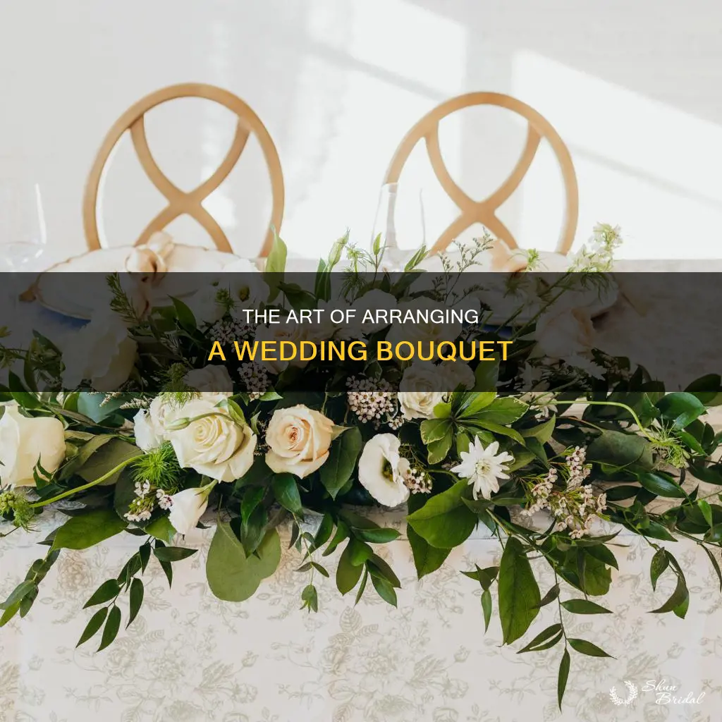 how to put a wedding bouquet together