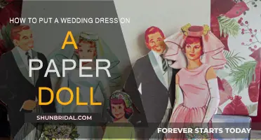 Creating Wedding Dresses for Paper Dolls