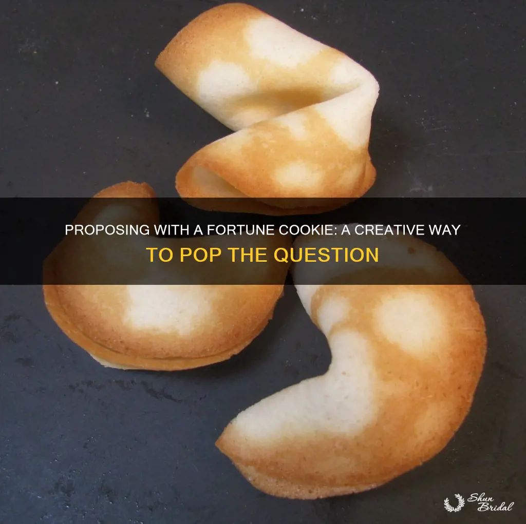 how to put a wedding ring in a fortune cookie