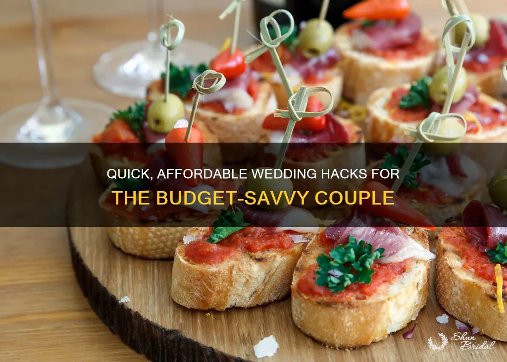 how to put a wedding together fast cheap