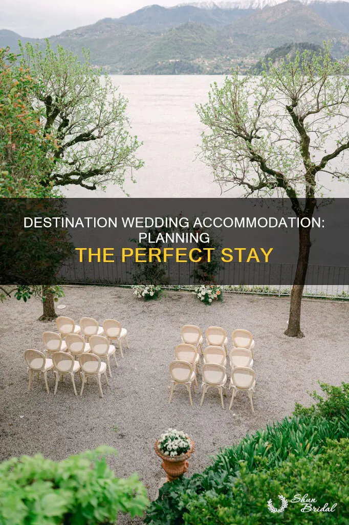 how to put accomodation in destination wedding