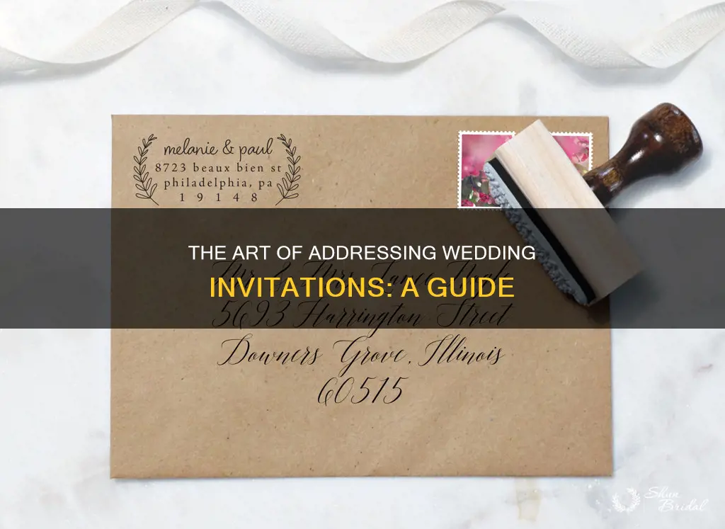 how to put address on wedding invitation