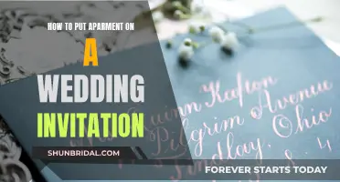 Wedding Invitation Etiquette: Addressing Apartments