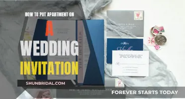 Wedding Invitation Etiquette: Addressing Apartments