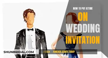 Guide to Including Attire Details in Wedding Invites