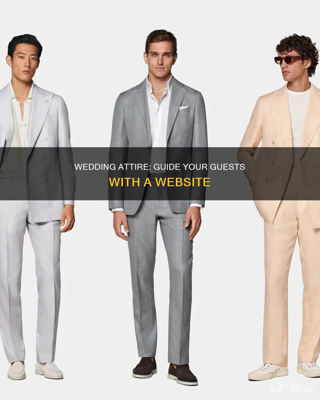 how to put attire on wedding website