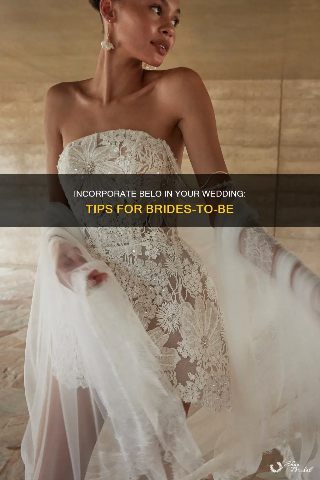 how to put belo in wedding