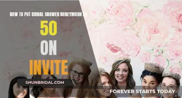 Bridal Shower Honeymoons: 50/50 Split - Crafting Invitations with Style