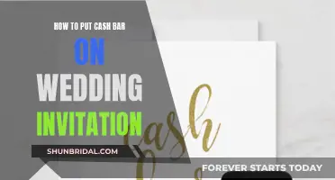 Incorporating Cash Bars at Your Wedding: Invitation Etiquette