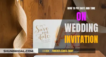 Important Details: Including Date and Time on Wedding Invites