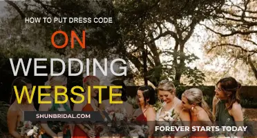 Guide to Sharing Your Wedding Dress Code Online