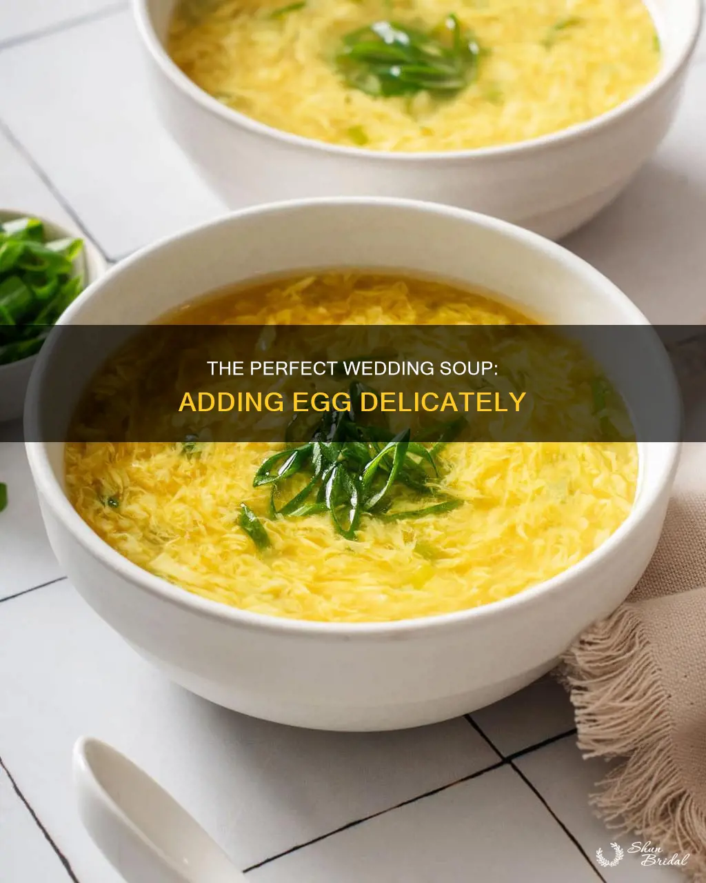 how to put egg in wedding soup