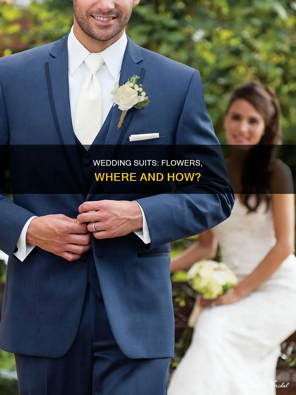 how to put flower on wedding suit