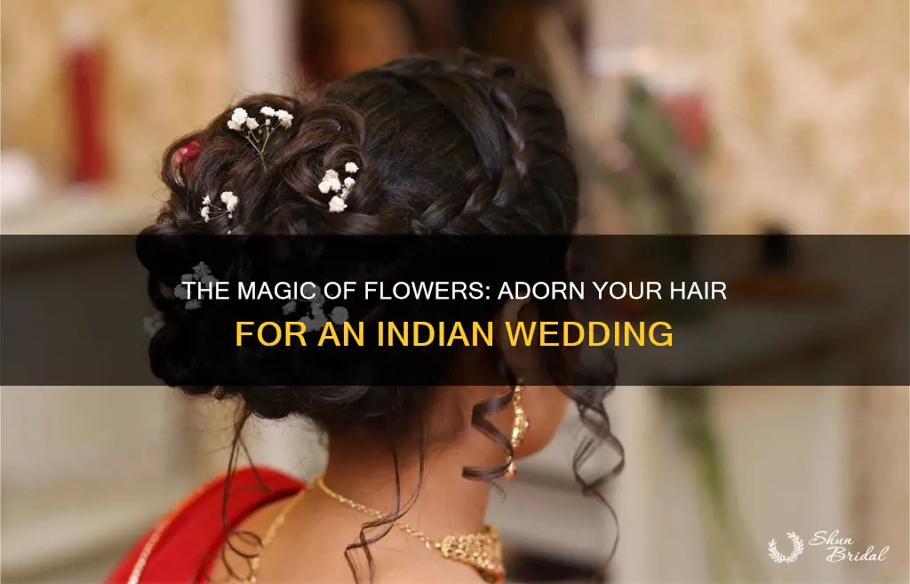how to put flowers in hair for indian wedding