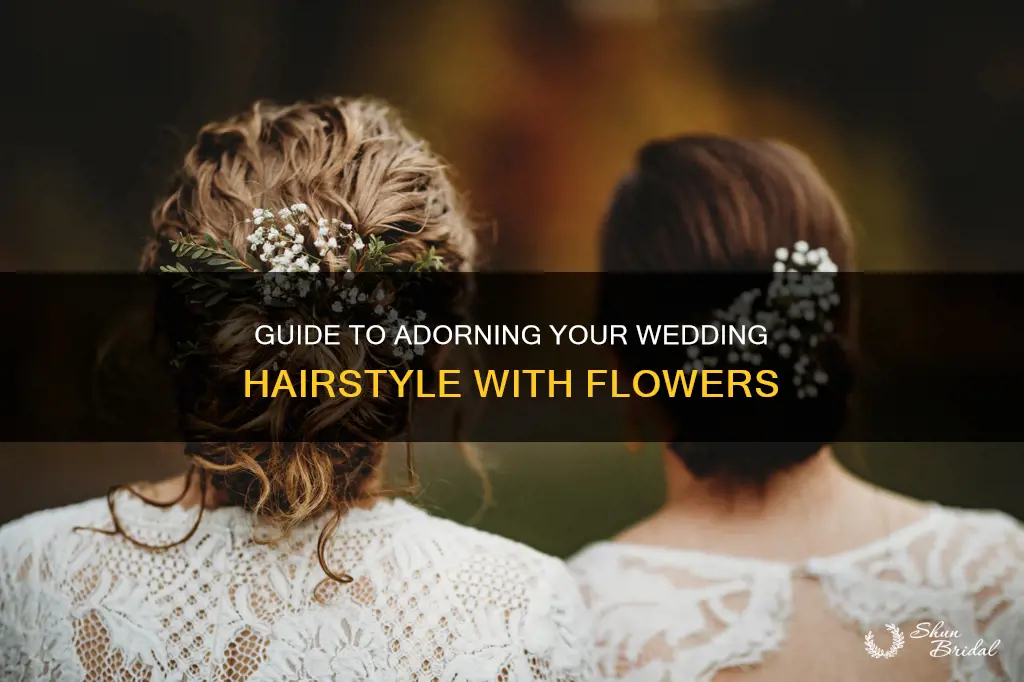 how to put flowers in your hair for a wedding