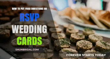 Creative Ways to Include Food Directions on Wedding RSVP Cards