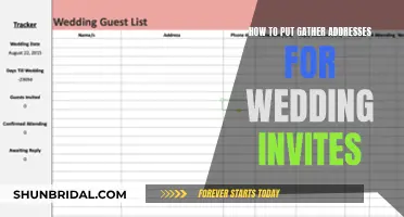 Gathering Guest Addresses: Wedding Invite Preparation