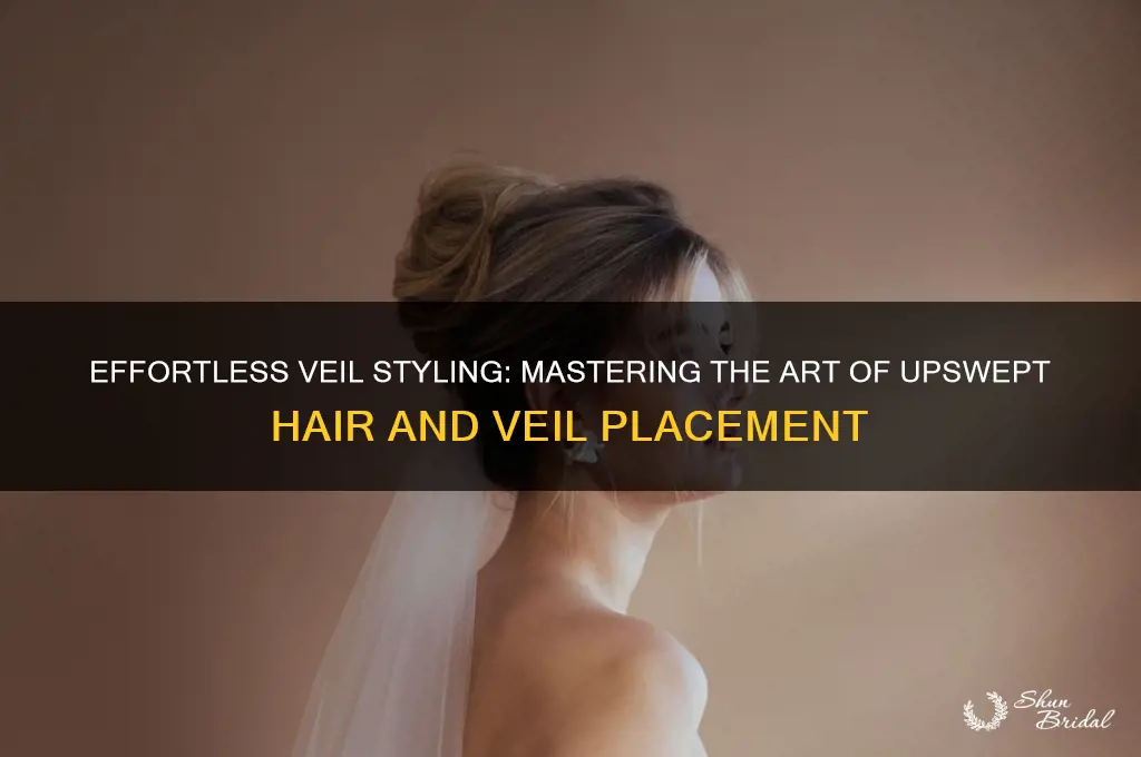 how to put hair up and wear a veil