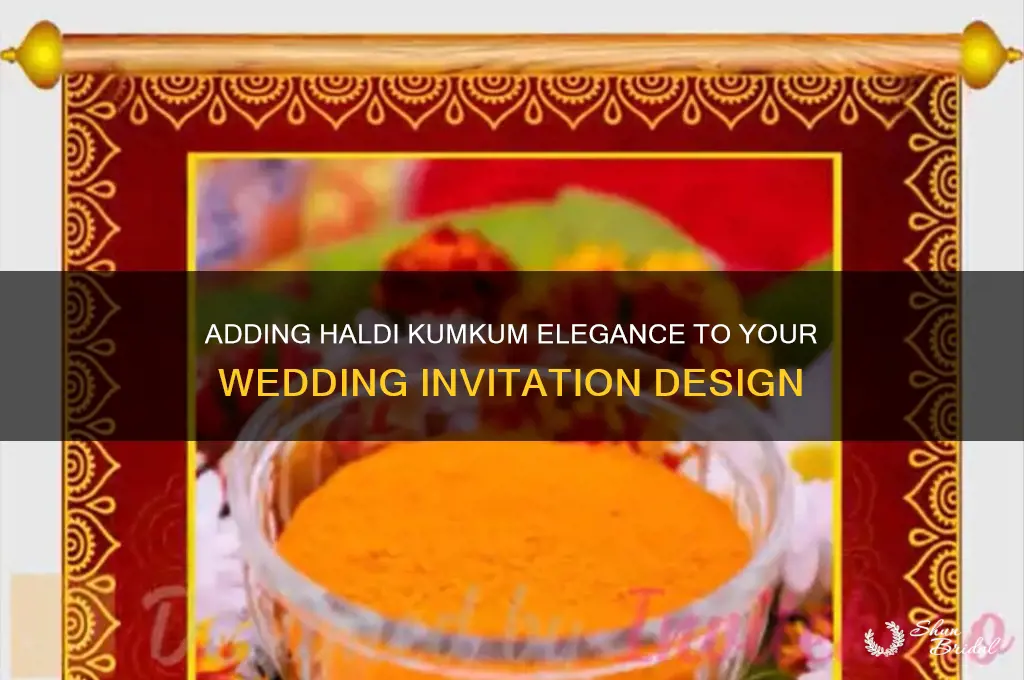 how to put haldi kumkum on wedding card