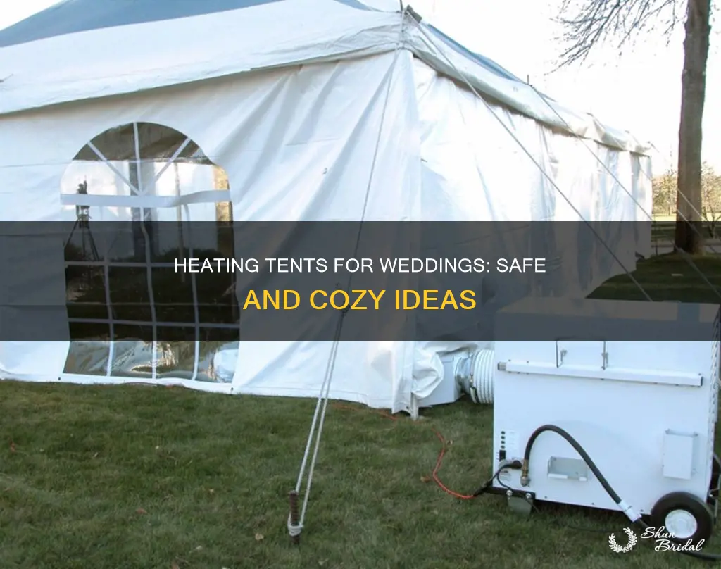how to put heaters in tent for wedding