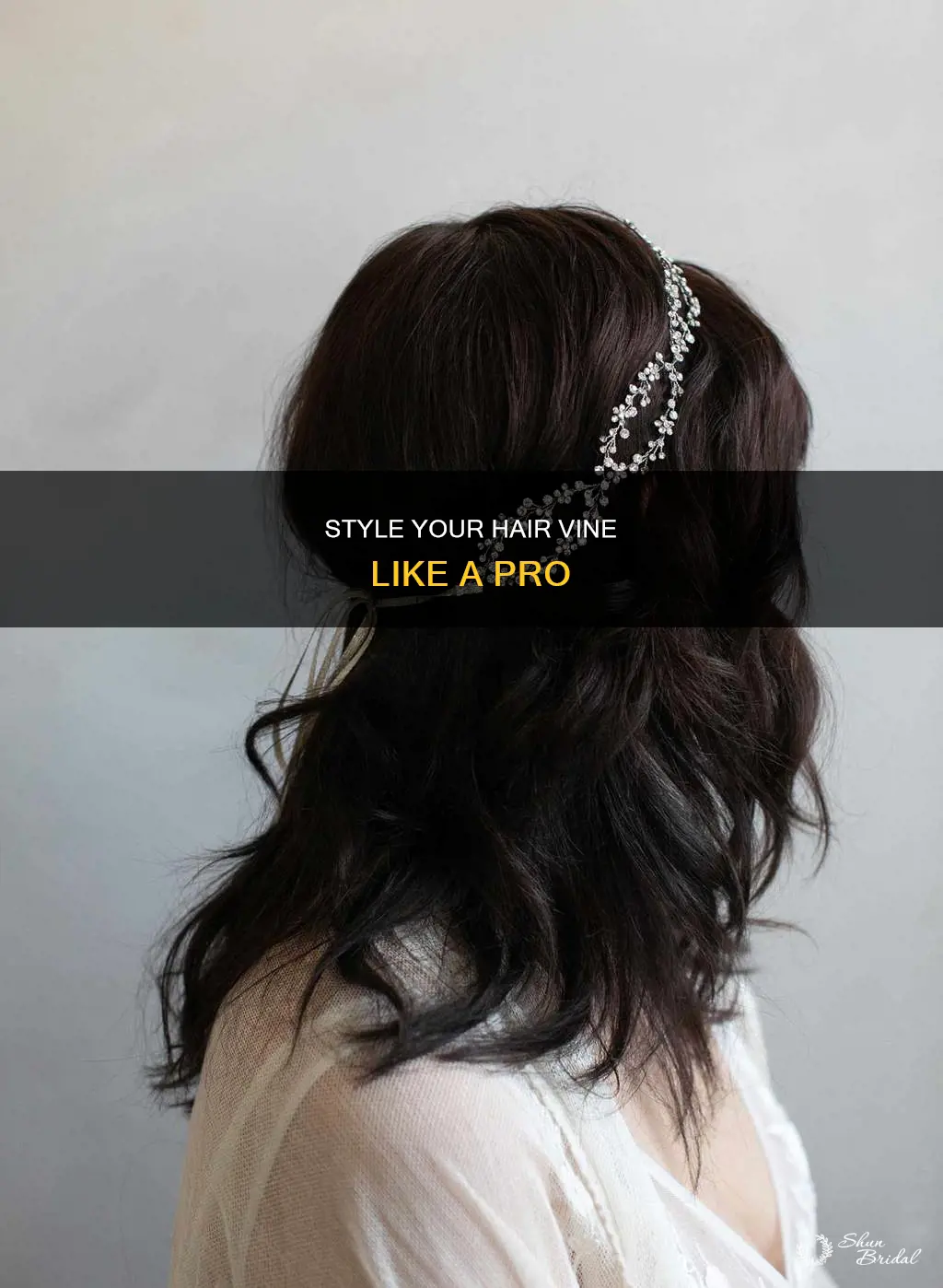 how to put in a wedding hair vine