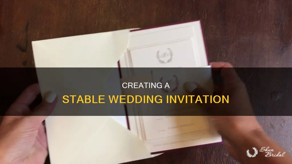 how to put invitation wedding together to not move around