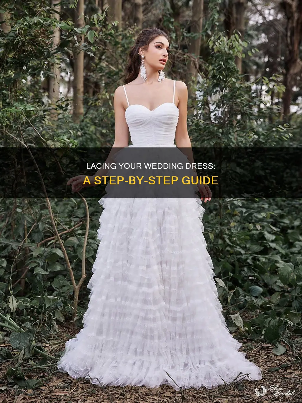 how to put lace up back in wedding dress