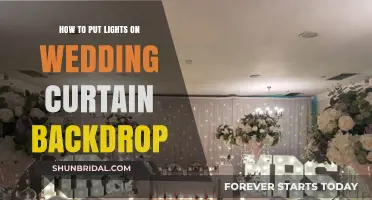 Wedding Curtain Backdrop: Lights, Camera, Action!