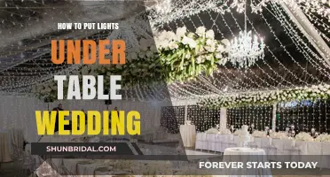 Enhance Your Wedding Table with Under-Lights