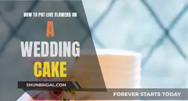 Using Live Flowers on Your Wedding Cake