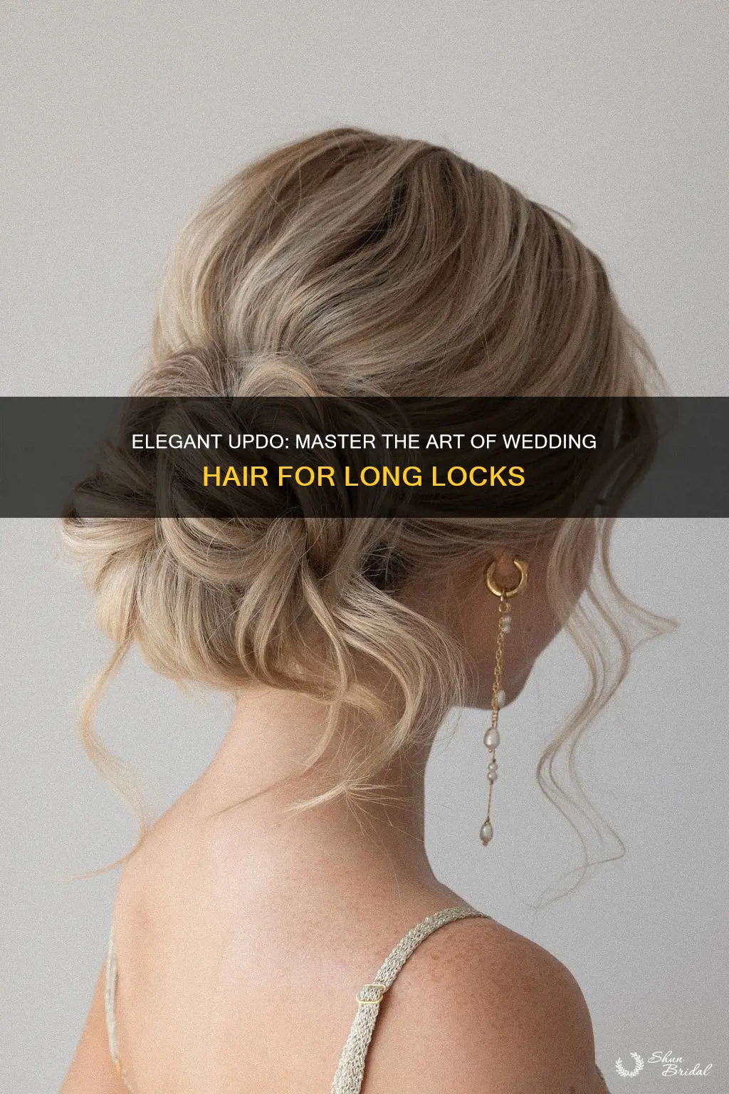 how to put long hair up for a wedding