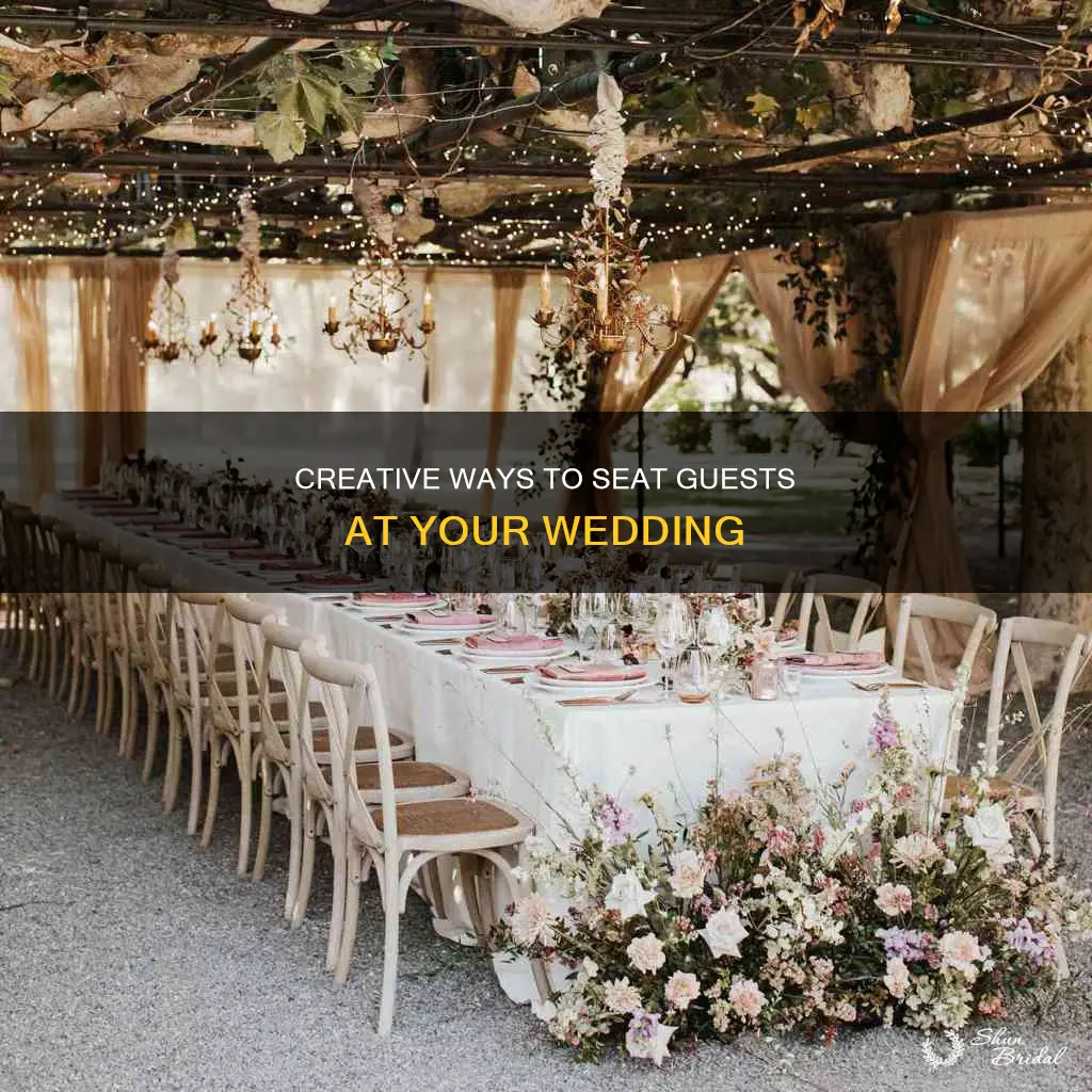how to put long tables for wedding unque