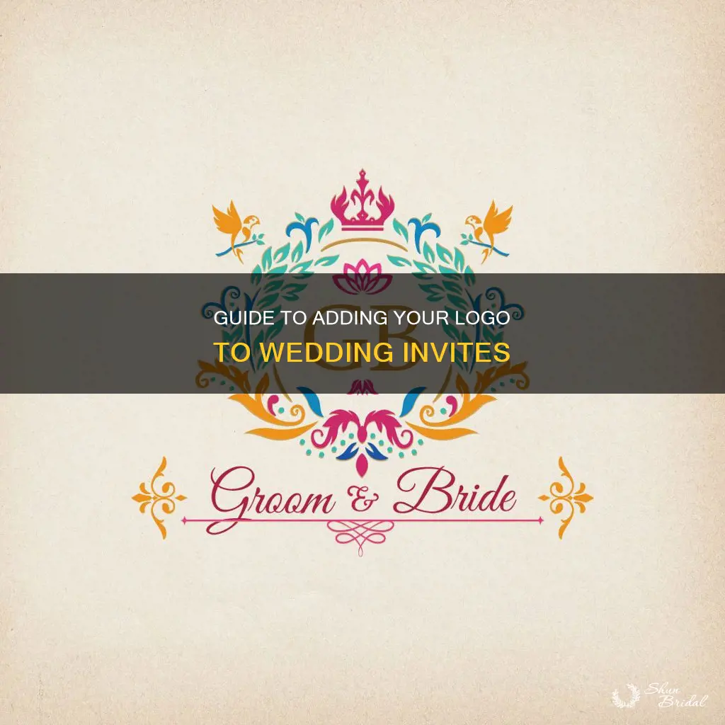 how to put my logo on wedding invitations