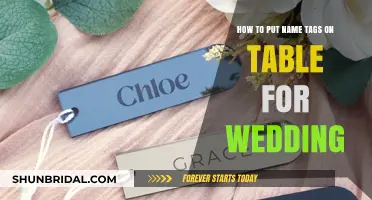 The Perfect Way to Display Name Tags at Your Wedding