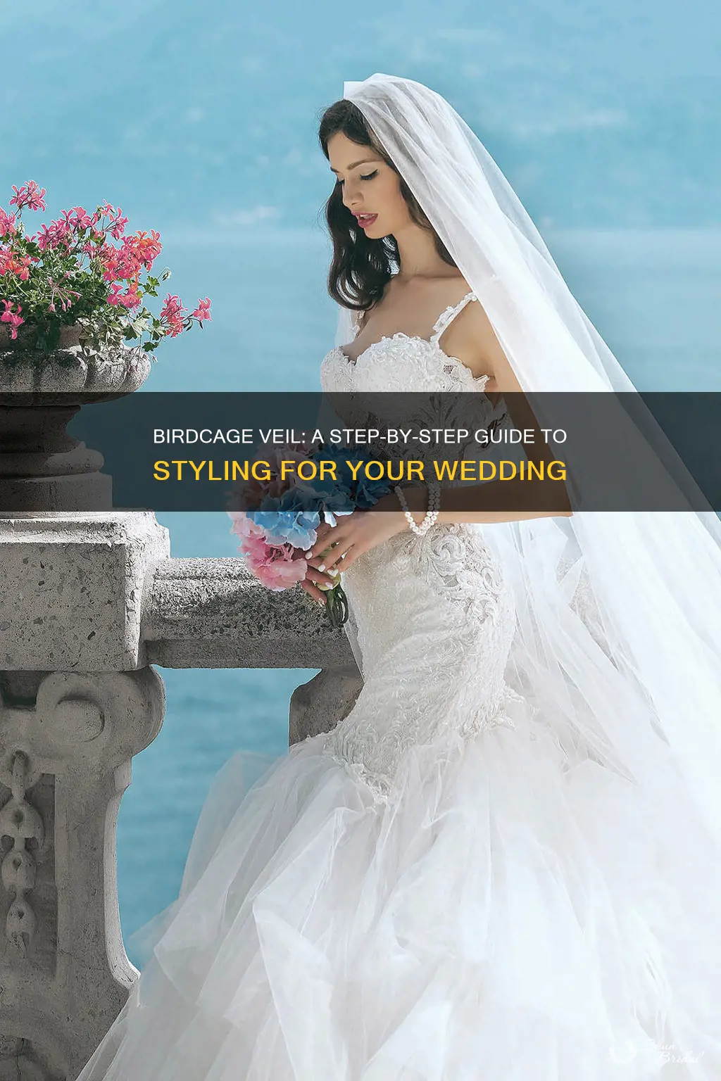 how to put on a birdcage wedding veil