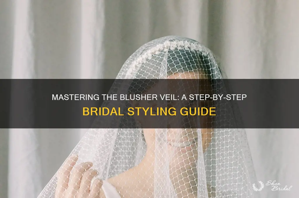 how to put on a blusher veil