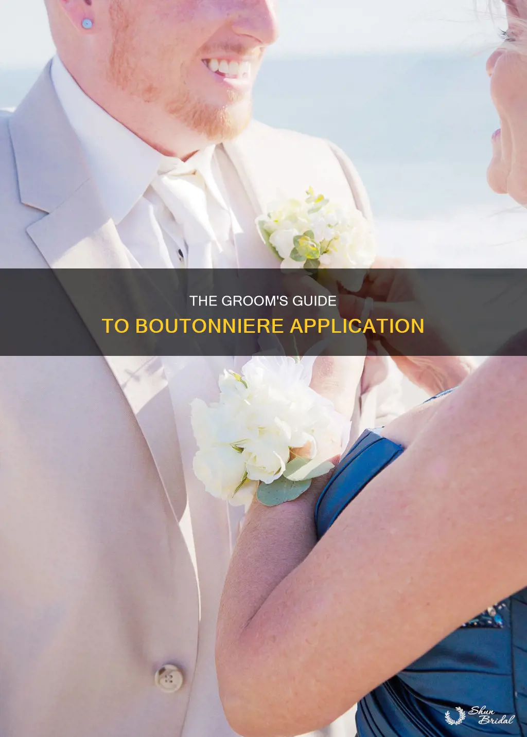how to put on a boutonniere for a wedding
