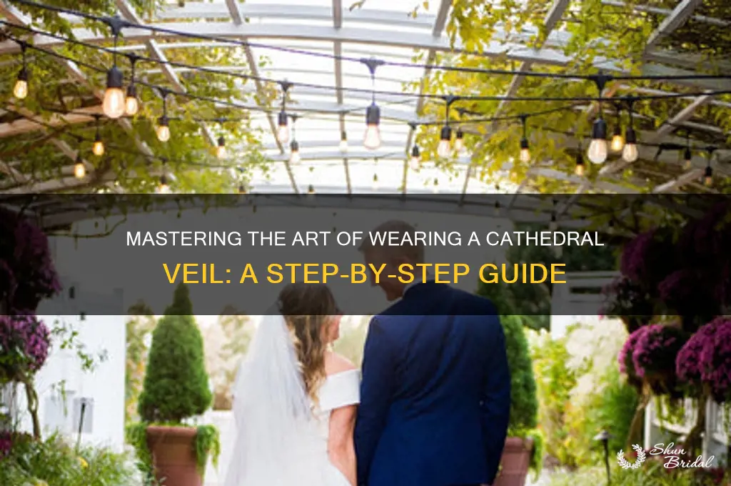 how to put on a cathedral veil