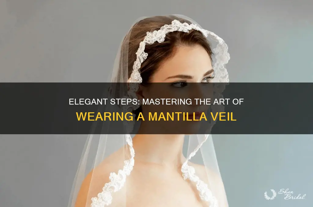how to put on a mantilla veil