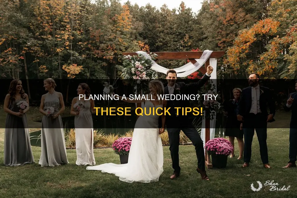 how to put on a quick small wedding