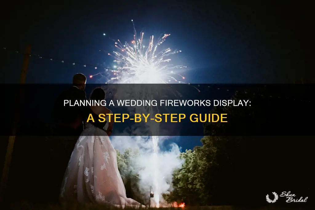 how to put on a wedding fireworks show
