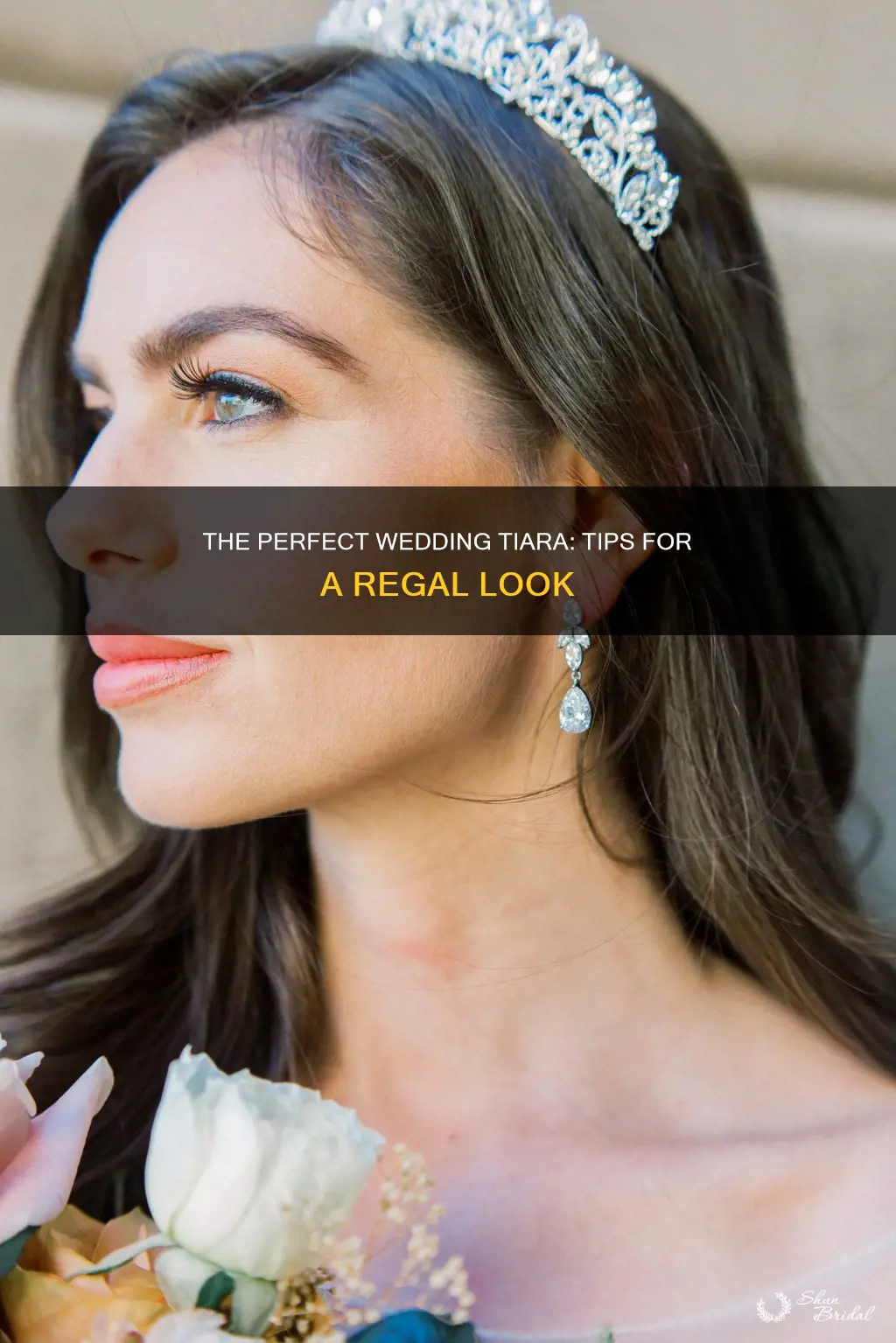 how to put on a wedding tiara