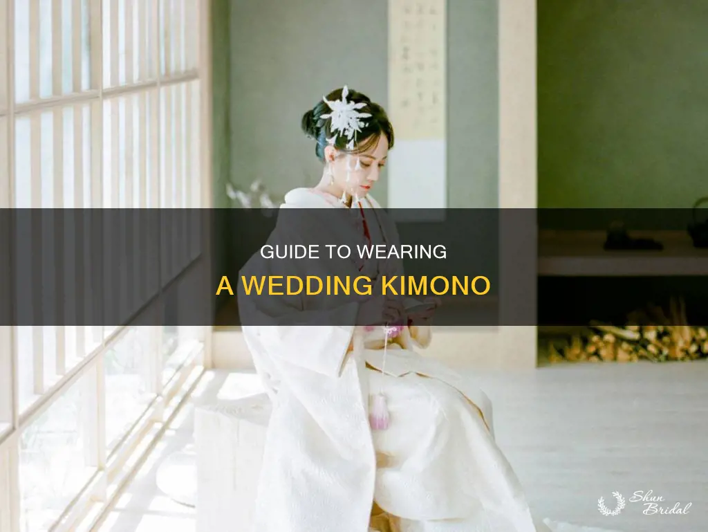 how to put on wedding kimono
